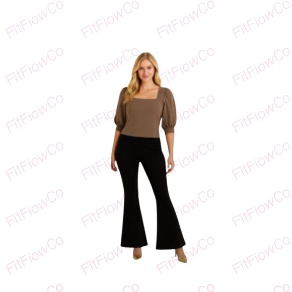 🔥 SO High-Rise Pull-On Flare Pants – Black Luxe – Size XL – NWT - Picture 1 of 6